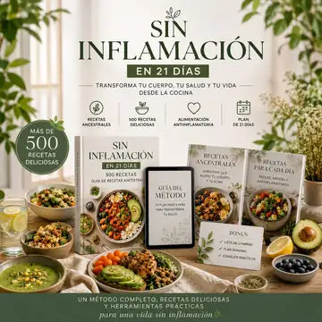Sin Inflamación en 21 Días (Una guía para cambiar tu alimentación).