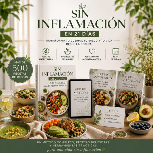 Sin Inflamación en 21 Días (Una guía para cambiar tu alimentación).